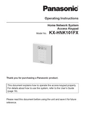 Panasonic KX-HNK101FX Operating Instructions Manual