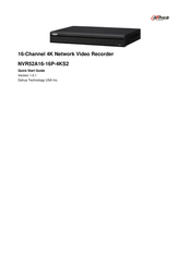 Dahua Technology NVR52A16-16P-4KS2 Quick Start Manual
