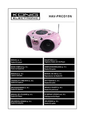 Konig HAV-PRCD15N Manual