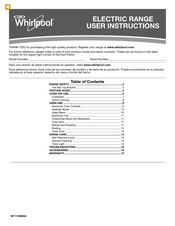 Whirlpool WEC310SAGW0 User Instructions