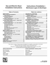 Maytag MEDB835DC4 Installation Instructions Manual