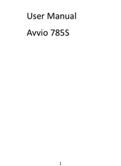Avvio A785X Manual