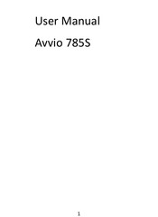 Avvio 785S Manual