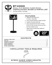 B-Tech BT4000 Installation Manual & Parts List