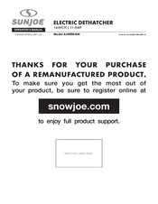 Snowjoe SUNJOE AJ800E-RM Operator's Manual