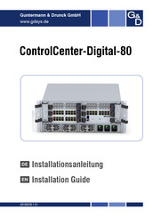 Guntermann & Drunck ControlCenter-Digital-80 Installation Manual