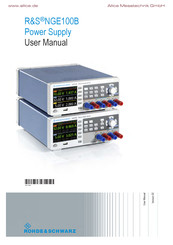 R&S NGE-K103 User Manual