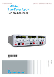 Rohde & Schwarz 3593.0439.02 User Manual