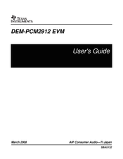 Texas Instruments DEM-PCM2912 EVM User Manual