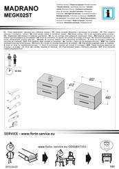 Forte MADRANO MEGK02ST Assembling Instruction