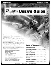 Maytag Performa IntelliDry PYE4500AYW User Manual