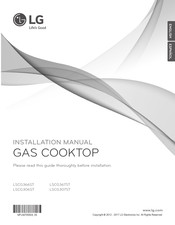 LG LSCG367ST/00 Installation Manual