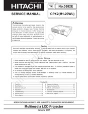 Hitachi CPX2(M1-20ML) Service Manual