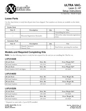 Exmark ULTRA VAC 103-5629 Setup Instructions