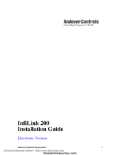 Andover Controls InfiLink 200 Installation Manual