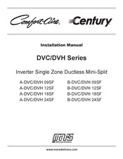 Mars Comfort-Aire Century A-DVC/DVH 12SF Installation Manual