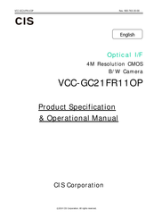 CIS VCC-GC21FR11OP Product Specification & Operational Manual