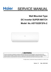 Haier AS71S2SF2FA-2 Service Manual