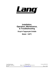 Lang 148TT Installation, Operation, Maintenance, & Troubleshooting