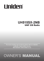 Uniden UH515SX-2NB Owner's Manual