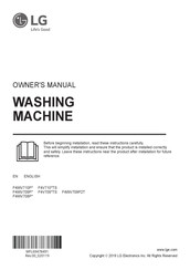 LG F4WV708P1 Owner's Manual