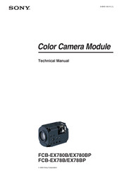 Sony FCB-EX78BP Technical Manual