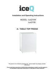 IceQ IceQ70B Installation And Operating Instructions Manual