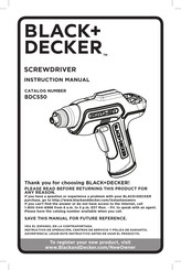 Black & Decker BDCS50 Instruction Manual