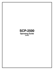Sanyo SCP-2500 Operating Manual
