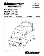 Minuteman Powerboss PB32036CE Operation Service Parts Care