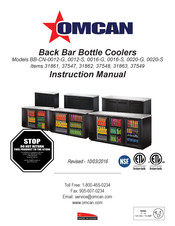 Omcan BB-CN-0016-G Instruction Manual