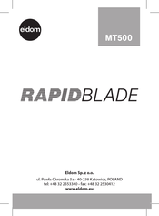 Eldom RAPID BLADE MT500N Instruction Manual