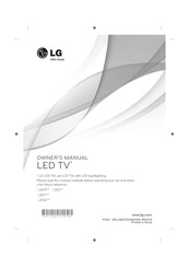 LG 42LB5820 Owner's Manual