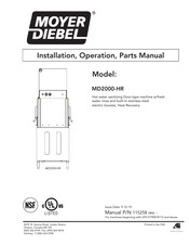 Moyer Diebel MD2000-HR Installation, Operation & Parts Manual