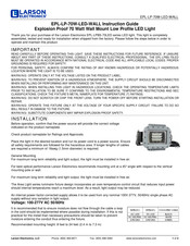 Larson Electronics EPL-LP-70W-LED-WALL Instruction Manual