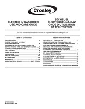 Crosley CGD126SDW0 Use And Care Manual