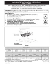 Electrolux EW30GC55PB1 Installation Instructions Manual