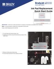 Brady BradyJet J2000 Quick Start Manual