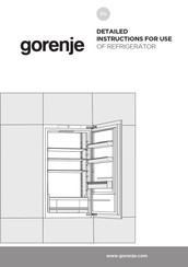 Gorenje RI4091E1UK Detailed Instructions For Use