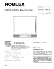 Noblex 27TC643 Service Manual