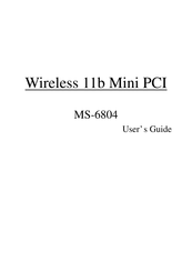 Msi MS-6804 User Manual