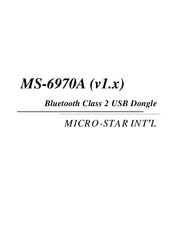 MSI MS-6970A Manual