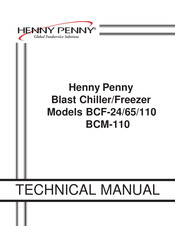 Henny Penny BCF-110 Technical Manual