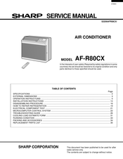 Sharp AF-R80CX Service Manual