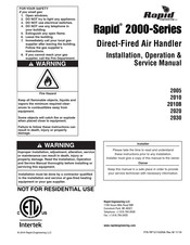 Rapid Engineering 2000 Series Installation, Operation & Service Manual