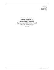 Dh Instruments PGC-10000-AF Operation And Maintenance Manual