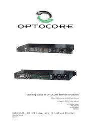 Optocore X6R-TP Operating Manual