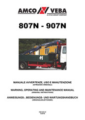 Amco Veba 907N Warning, Operating And Maintenance Manual