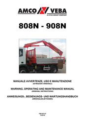 Amco Veba 908N Warning, Operating And Maintenance Manual