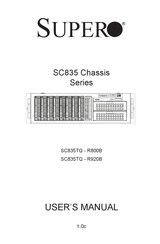 Supero SC835 Chassis Series User Manual